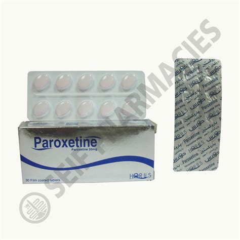 PAROXETINE 20 MG 30 TAB Seif Pharmacies