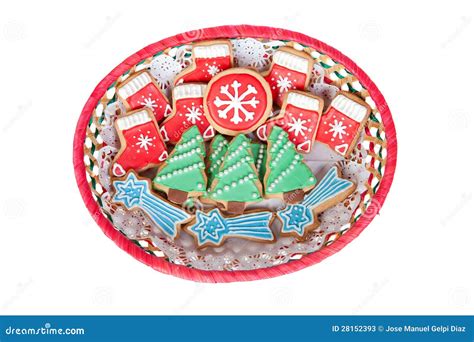 Delicious Cookies with Christmas Shapes Stock Image - Image of festive, holiday: 28152393