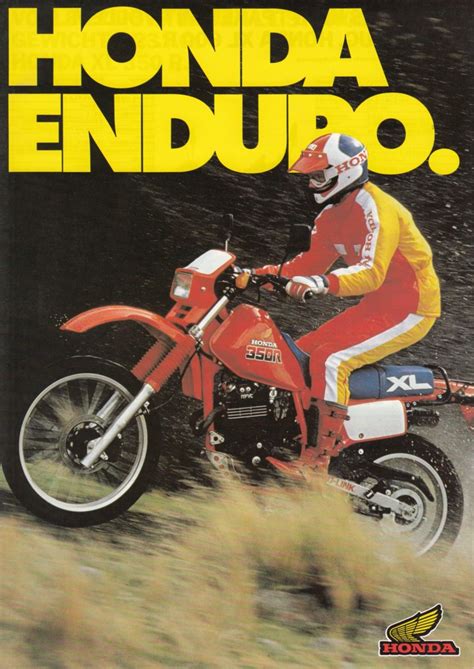 Prospekt HONDA Motorrad Programm 1985 Enduros Prospekt Brochure 4