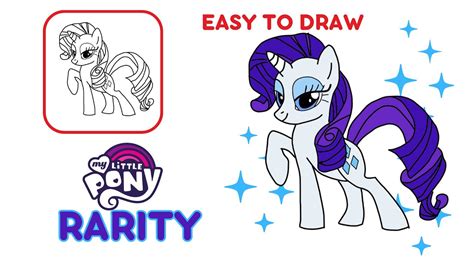 How To Draw Rarity My Little Pony Youtube