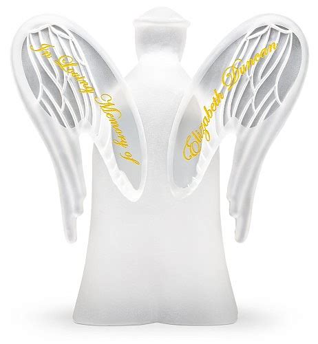 Personalized Sympathy Angel Glass Figurine