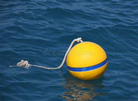 Yellow Buoy Floating Stock Image Image Of Warming Harbor 28803863