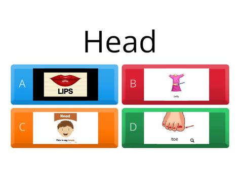 Body Parts Game Cuestionario