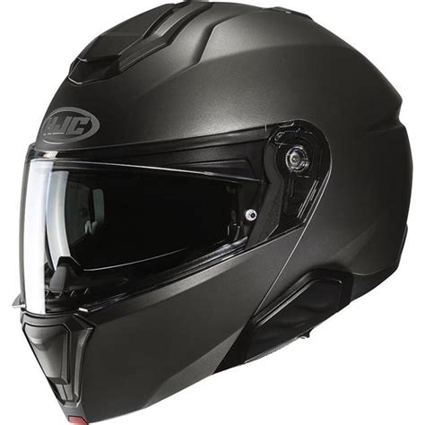 Casque I Uni Semi Flat Titanium Hjc Titanium Maxxess Fr Casque