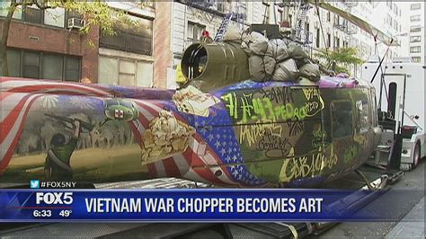 Vietnam War helicopter becomes art