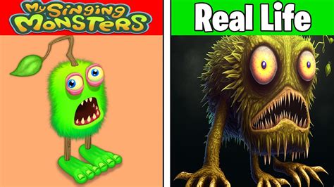 Realistic My Singing Monsters Vs Real Life Realistic Grainfur