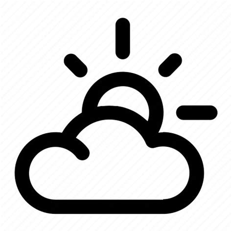 A Black And White Weather Icon