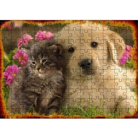 Tablomega Ah Ap Mdf Puzzle Yapboz Yavru Kedi Ve K Pek Fiyat