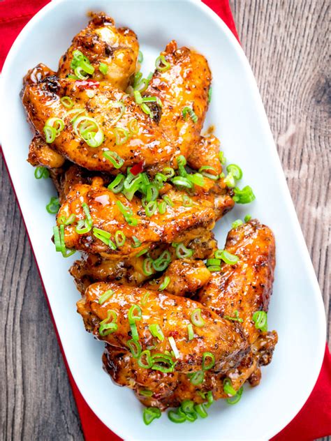 Thai Chicken Wings Oven Baked Sticky Krumpli