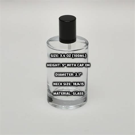 BulkPerfumeBottles 3 4 Oz 100ml Splash On Super Deluxe Round