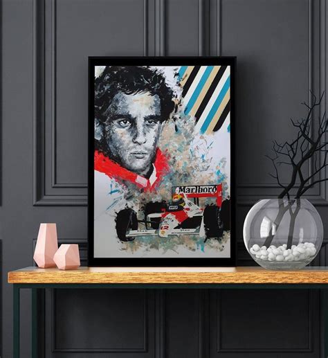 Ayrton Senna Limited Edition Print Ayrton Senna Wall Art Formula 1