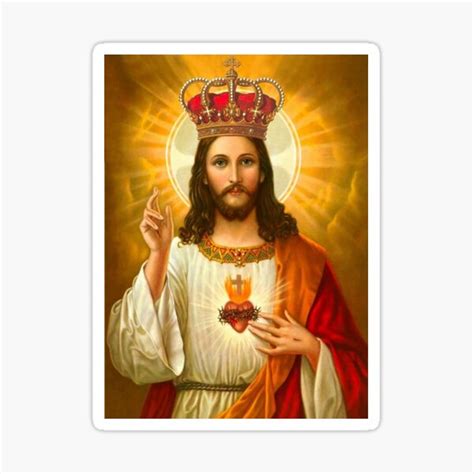 Jesus Christ The King Of Kings Sticker By Litmusician Redbubble