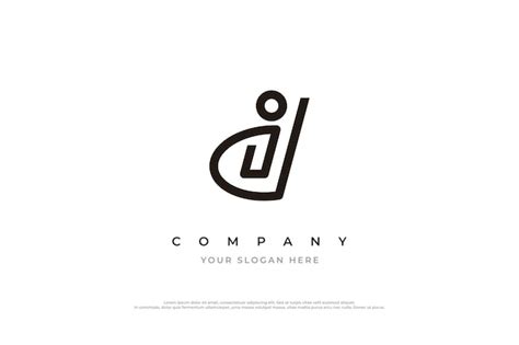 Premium Vector Minimal Initial Letter Id Logo Design Vector