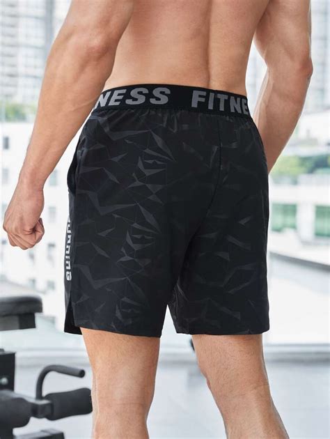 Manfinity Fitness Shorts de ginástica elásticos esportivos Masculino