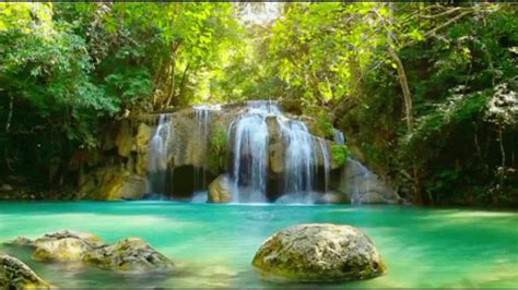 Relaxing Music And Peaceful Waterfall Beautiful Piano Sleep Music