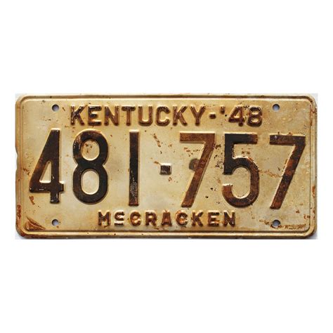 1948 Kentucky #481-757 | Old License Plates