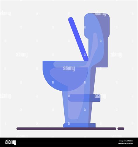 Toilet Bowl Vector Illustration In Flat Style Stock Vector Image And Art