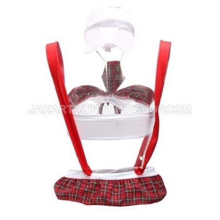 Jual Jakarta Lingerie JLMA101 Costume School Girl Sexy Open Crotch