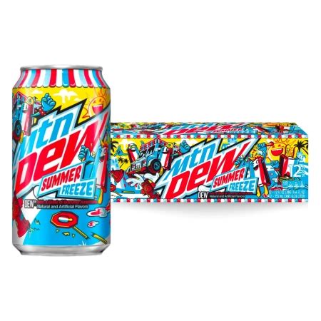 FRESH 12 Pk Mountain Dew Summer Freeze Soda Emporium