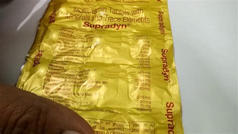 Supradyn Tablet Review - YouTube