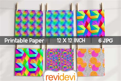 Paper Craft Patterns Graphic by Revidevi · Creative Fabrica