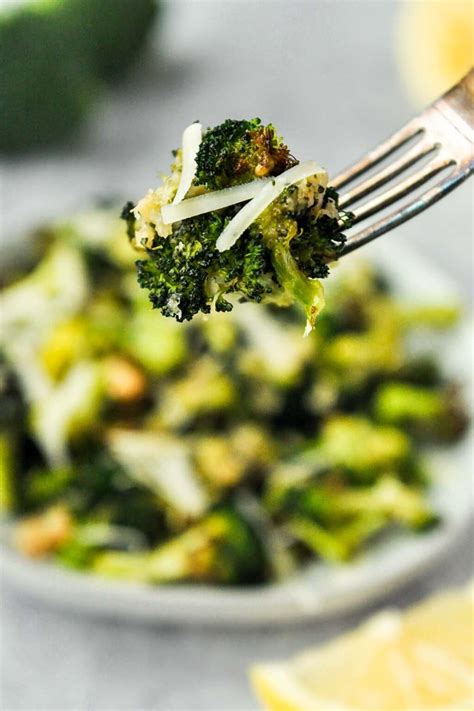 Air Fryer Roasted Broccoli Parmesan Home Cooked Harvest