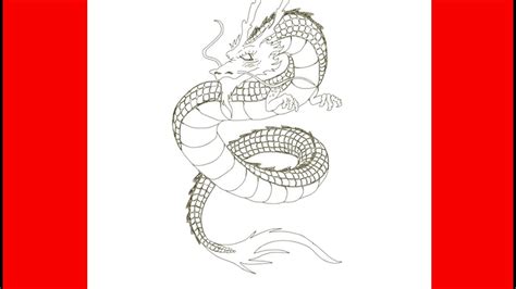 How To Draw A Japanese Dragon Tattoo Design Speed Drawing YouTube