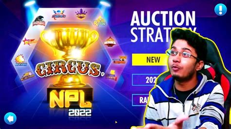 Welcome To 2023 New Npl Auction Circus In Wcc3 Ipl Auction Live Octal Youtube