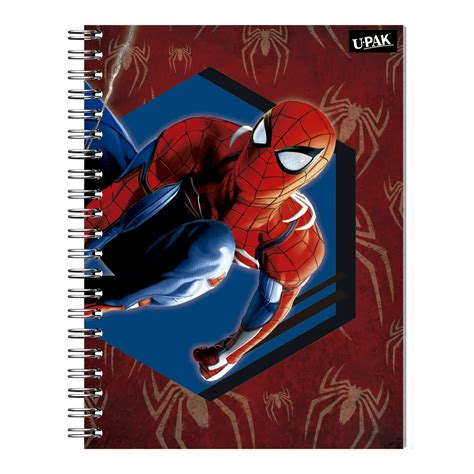 CUADERNO PROFESIONAL 100 HJS SPIDER MAN GAME C5 UPAK Atado De 4 Pzas