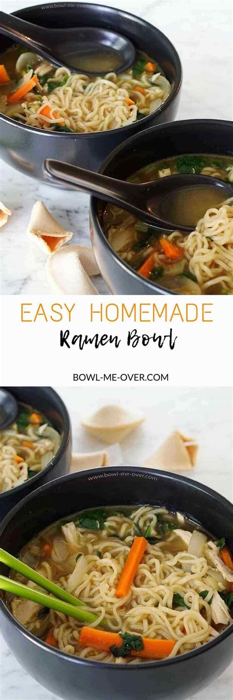 Homemade Ramen Noodle Bowl Bowl Me Over