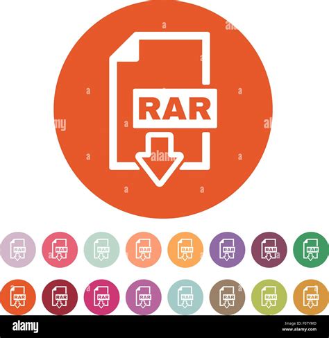 Compressed File Rar Stock Vector Images Alamy