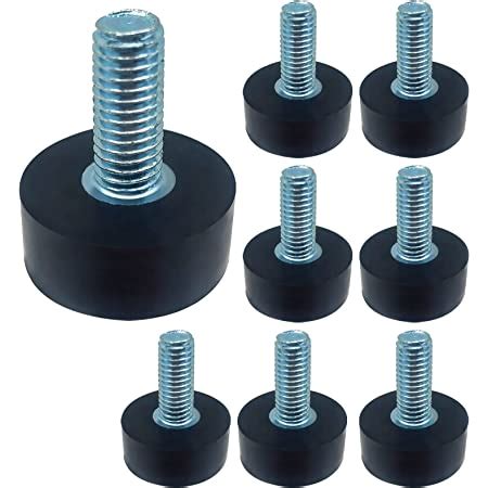 Crapyt Adjustable Furniture Leveling Feet Pcs M Mm Black