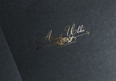 Upmarket Elegant Wedding Logo Design For Amit Ubhi Or Amit Ubhi