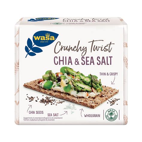 Φρυγανιές WASA Chia Sea Salt 245gr Spar Express