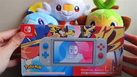 Pokemon Sword And Shield Nintendo Switch Lite Zacian And Zamazenta Edition Unboxing Youtube