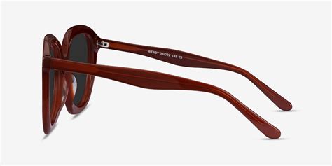 Wendy Square Burgundy Frame Sunglasses For Women Eyebuydirect