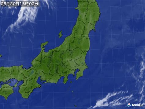 過去の気象衛星東日本2023年05月20日 日本気象協会 Tenkijp