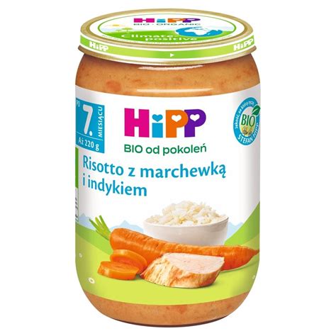 HiPP BIO Risotto z marchewką i indykiem po 7 miesiącu 220 g Zakupy