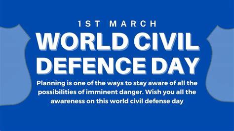 World Civil Defence Day 2024 Date Theme History Significance