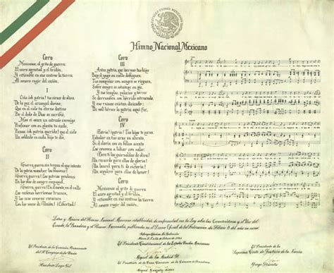 Himno Nacional Mexicano Jaime Nun Y Francisco Gonz Lez Bocanegra