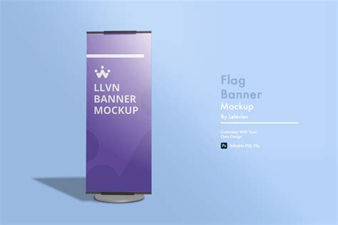 Flag Banner Mockup Graphic by lelevien · Creative Fabrica