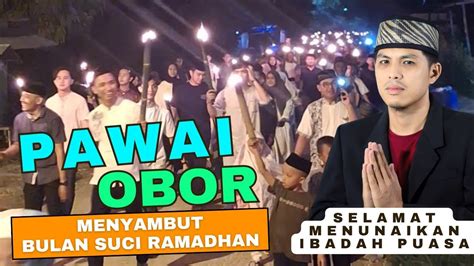 Meriahnya Pawai Obor Takbiran Keliling Menyambut Bulan Suci Ramadhan