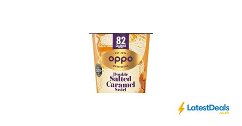 Oppo Brothers Double Salted Caramel Swirl Ice Cream 475ml Nectar Price £260 At Sainsburys