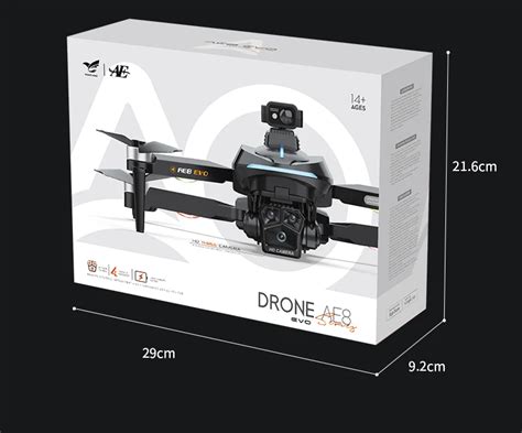 Ae8 Evo Drone Dual Camera 4k Professional Positioning Aerial Photogr