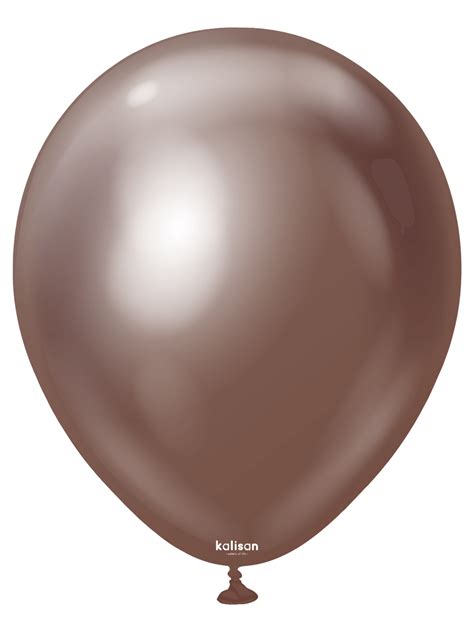 Balony lateksowe Kalisan Mirror Chrome Chocolate Chromowane brązowe