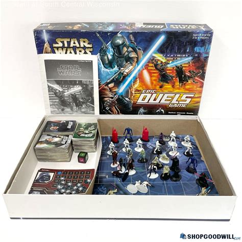 2002 Milton Bradley Star Wars Epic Duels Board Game With All Minis