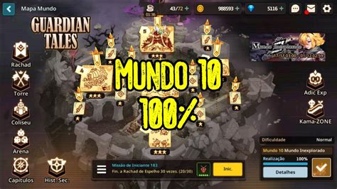 Guardian Tales 100 Mundo 10 YouTube