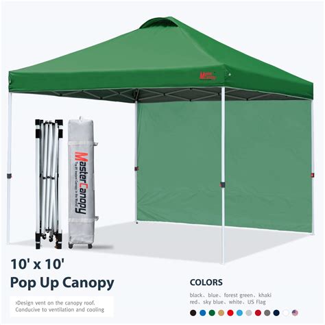 Buy MasterCanopy Durable Ez Pop-up Gazebo Tent with 1 Sidewall(3x3M ...