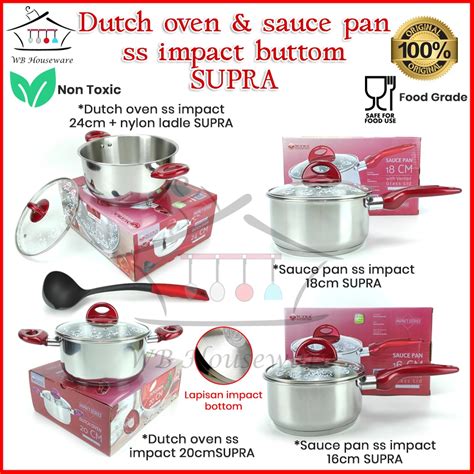 Jual Supra Panci Stainless Sauce Pan Impact Dutch Oven Stainless