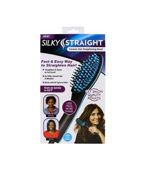 The Silky Straight Ceramic Hair Straightening Brush Jpin Supply